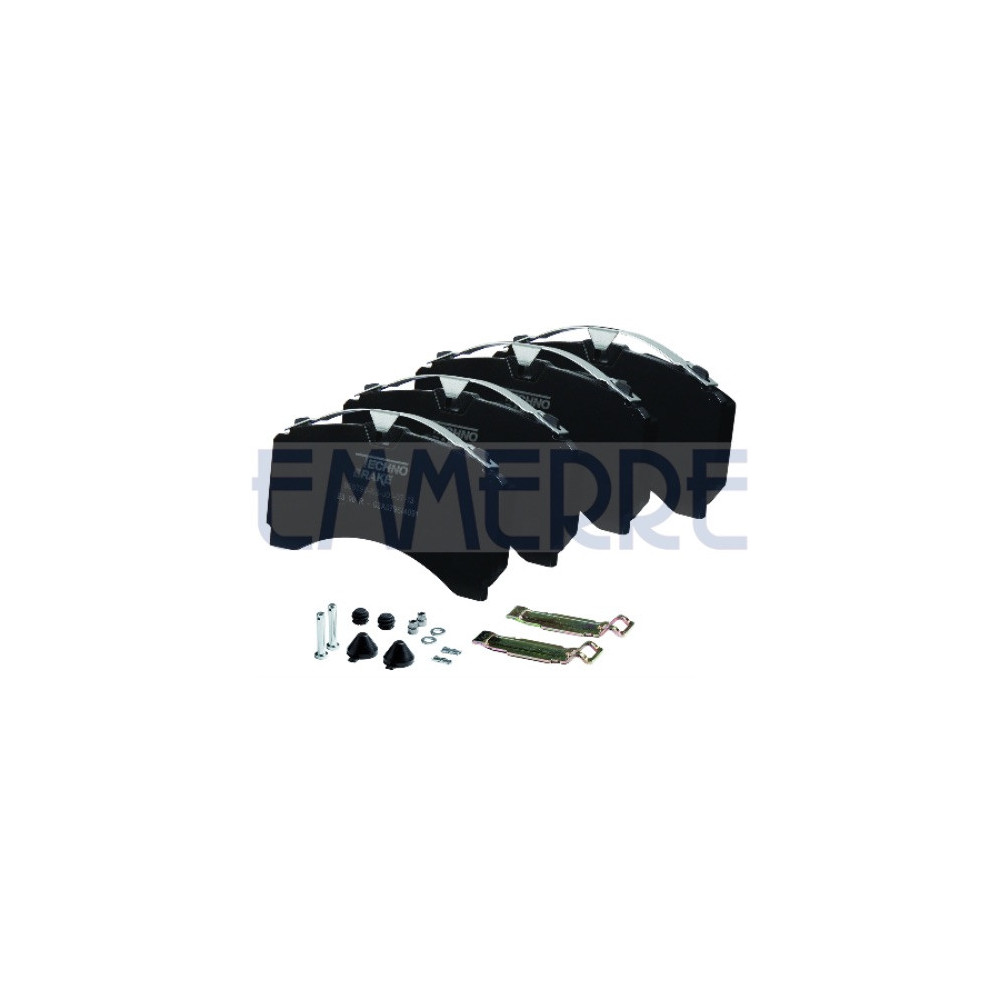 960796E3 - Set Of Brake Pads E3 Rear With Kit...