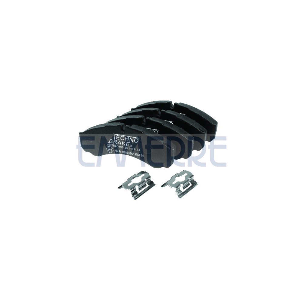960987E3 - Set Of Brake Pads E3 Front And Rear...