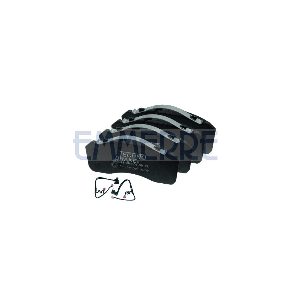 961078 - Set Of Brake Pads Front And Rear