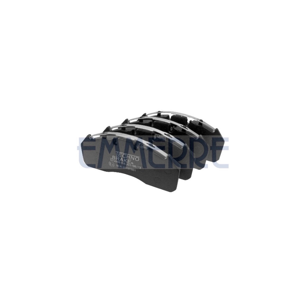 970006E3 - Set Of Brake Pads E3 Front And Rear...