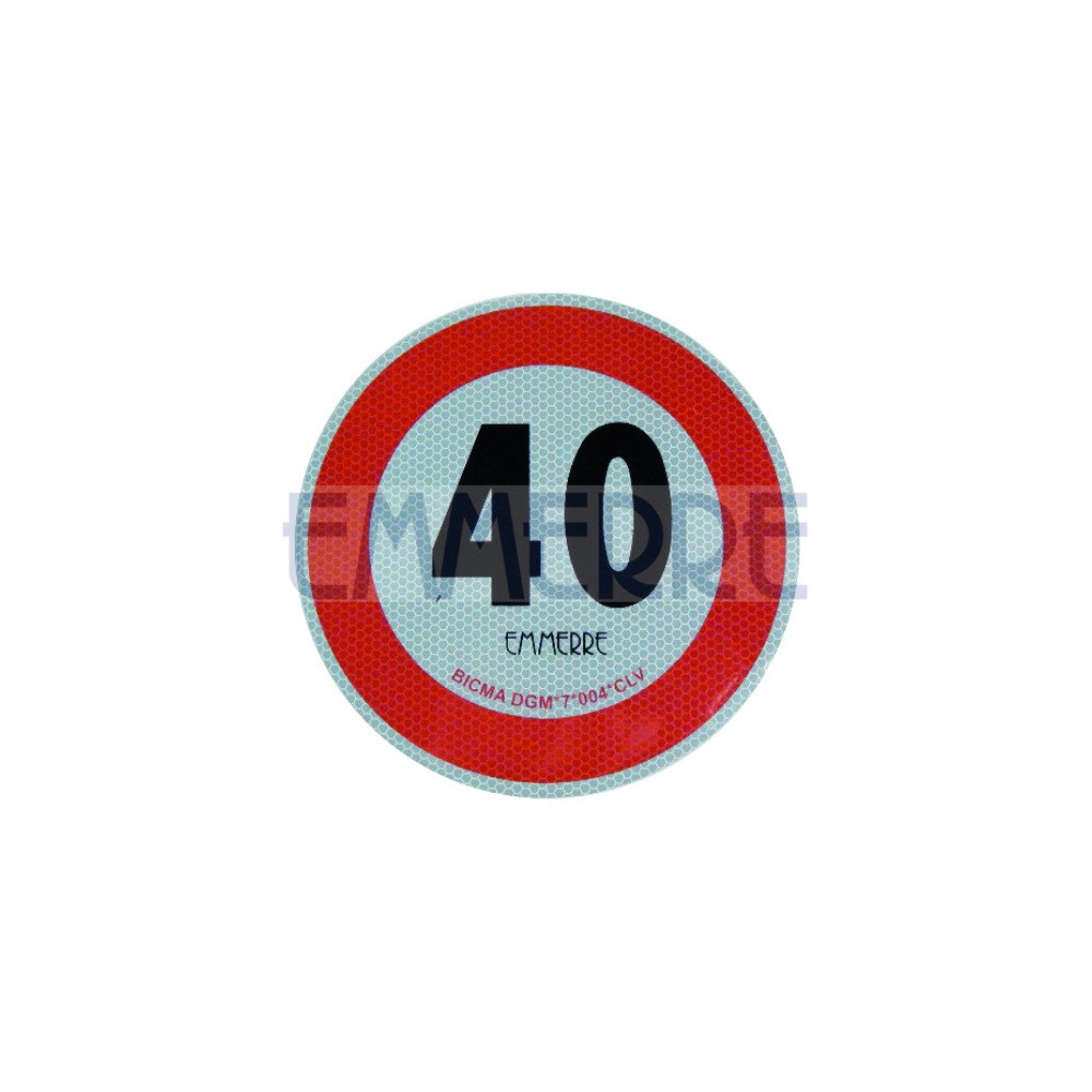 Klebefilm Geschwindigkeitsgrenze 40 Km/H