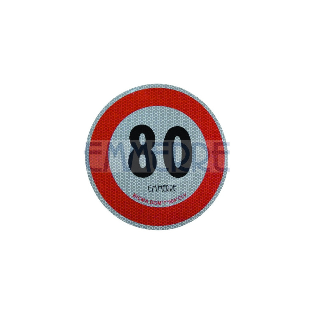 Adesive Film Speed Limit 80 Km/H