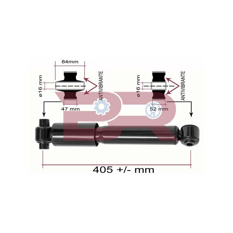 Botto Ricambi BRCA1684 Stossdämpfer, Fahrerhausaufhängung Iveco 5801771684 Botto Ricambi BRCA1684 Stossdämpfer, Fahrerhausaufhängung Iveco 5801771684