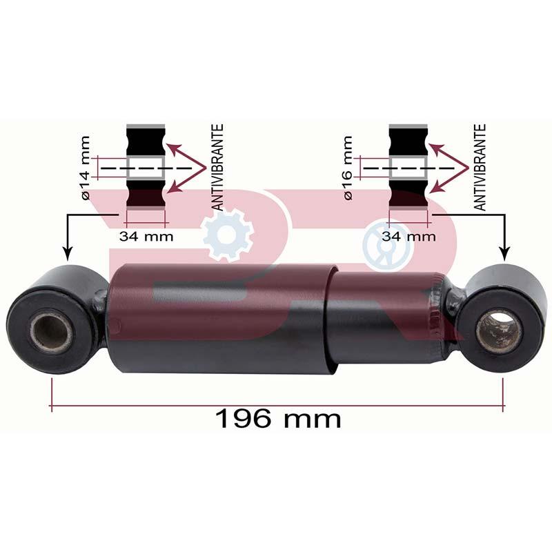 Botto Ricambi BRCA8086 Stoßdämpfer Kabine Iveco 504228086 Botto Ricambi BRCA8086 Stoßdämpfer Kabine Iveco 504228086