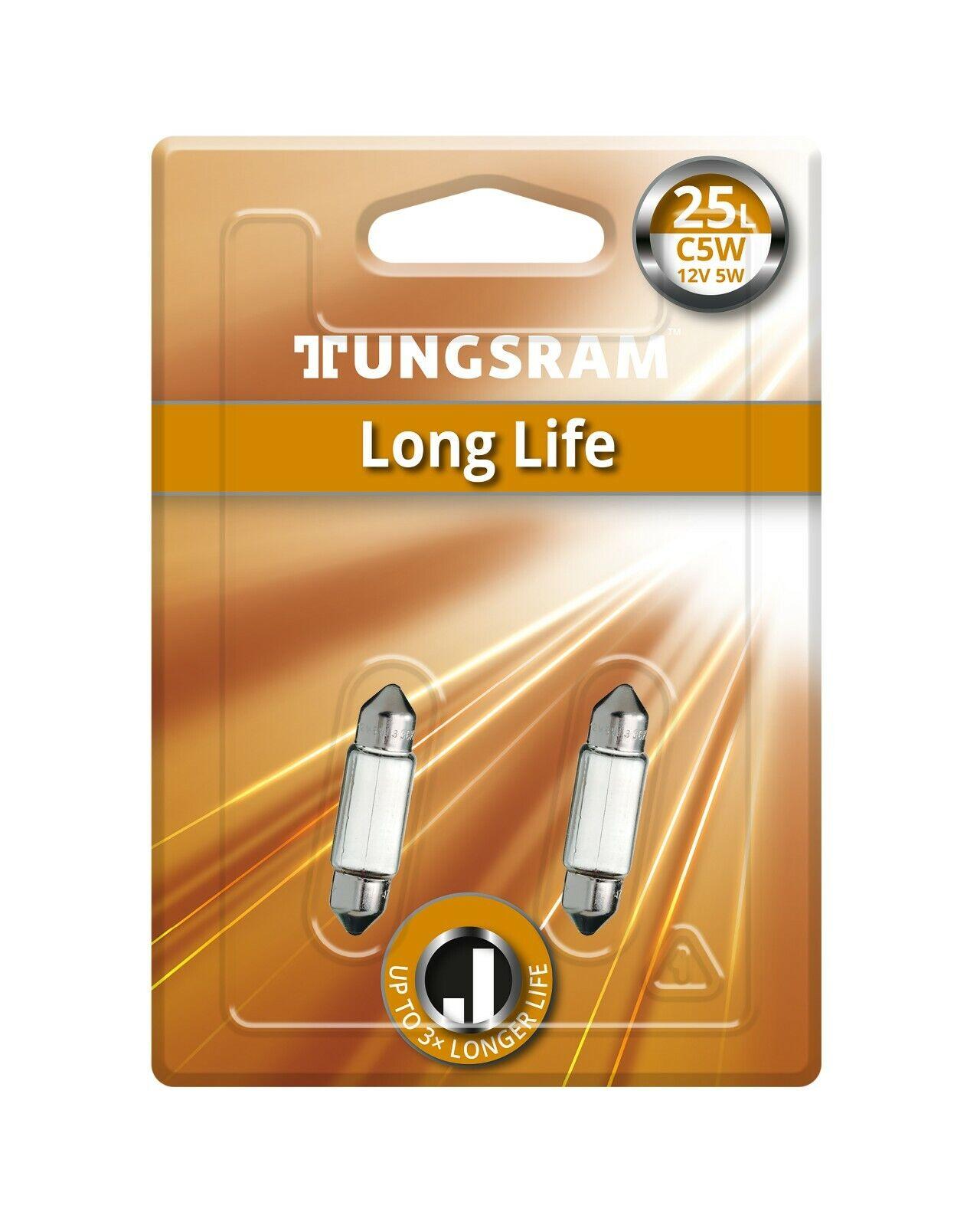 TUNGSRAM C5W 12V 5W SV8,5-8 soffitte Long Life 2St. Blister