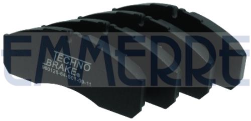 EMMERRE 960973E3 BREMSBELAEGESATZ VORNE für IVECO DAILY CITY 2000, 42536101
