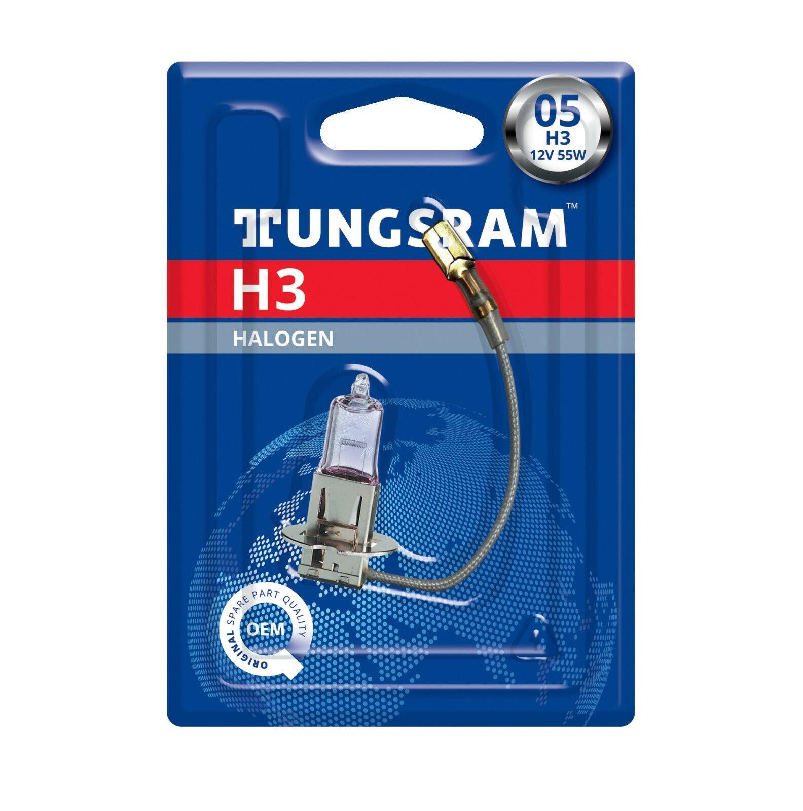 TUNGSRAM H3 12V 55W PK22s Standard 1St. Blister Lampe TUNGSRAM H3 12V 55W PK22s Standard 1St. Blister Lampe
