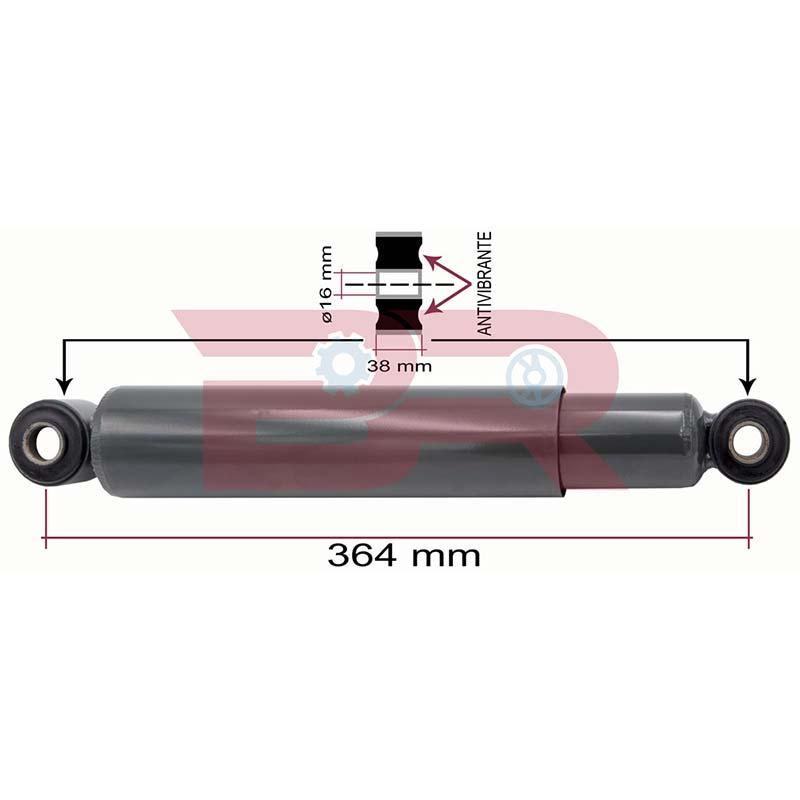 Botto Ricambi BRCA5776 Stossdzmpfer, Fahrerhausaufhzngung Iveco 5801345776