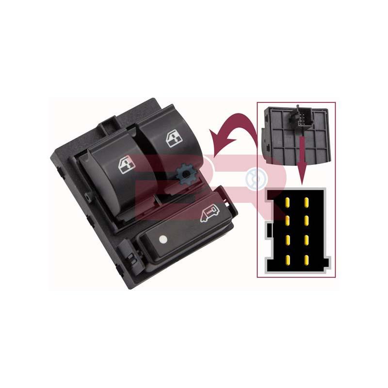 Botto Ricambi BREL7419 Fensterhebelschalter Iveco 735487419