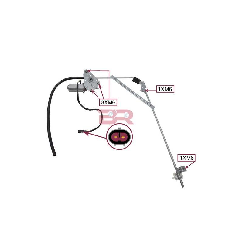 Botto Ricambi BRCA7196 Fensterheber Iveco 2997196