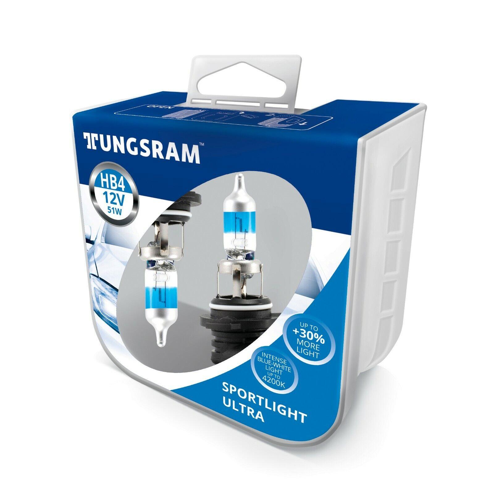 TUNGSRAM HB4 12V 51W P22d Sportlight Ultra +30% 4200K 2St. Lampe TUNGSRAM HB4 12V 51W P22d Sportlight Ultra +30% 4200K 2St. Lampe