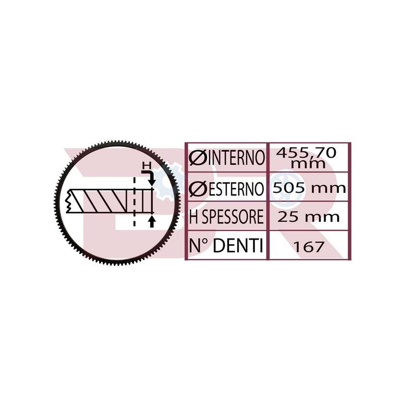 Botto Ricambi BRM2334 Zahnkranz, Flywheel Iveco 4672334