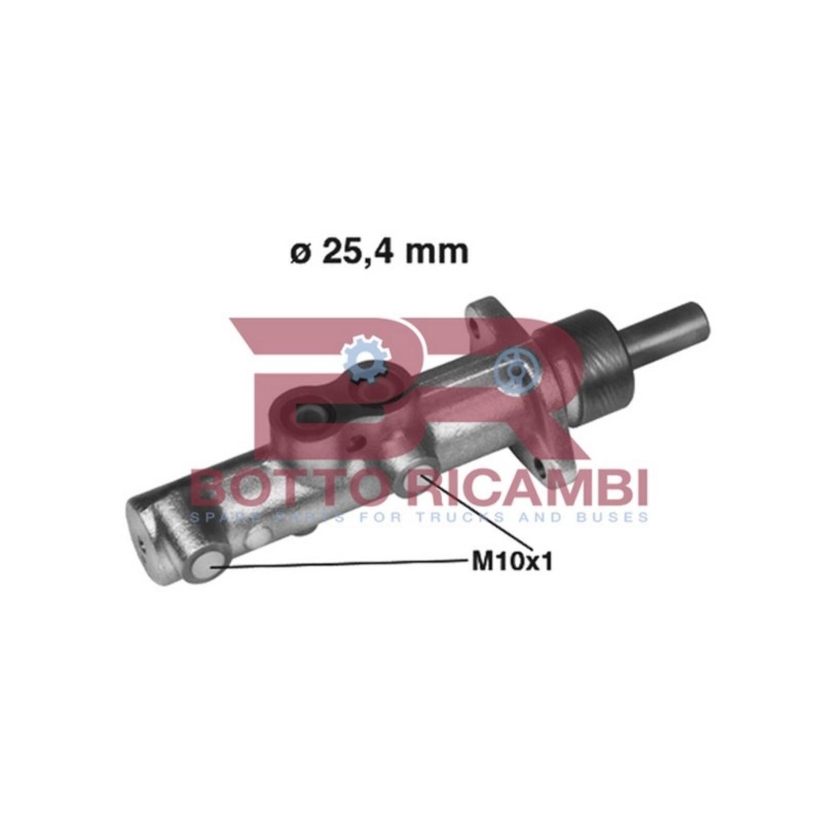 Botto Ricambi BRFR1743 Hauptbremszylinder Iveco 2991743 Botto Ricambi BRFR1743 Hauptbremszylinder Iveco 2991743