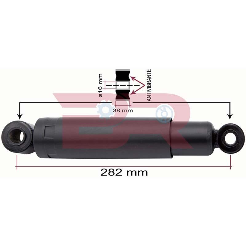 Botto Ricambi BRCA5775 Stossdämpfer, Fahrerhausaufhängung Iveco 5801345775