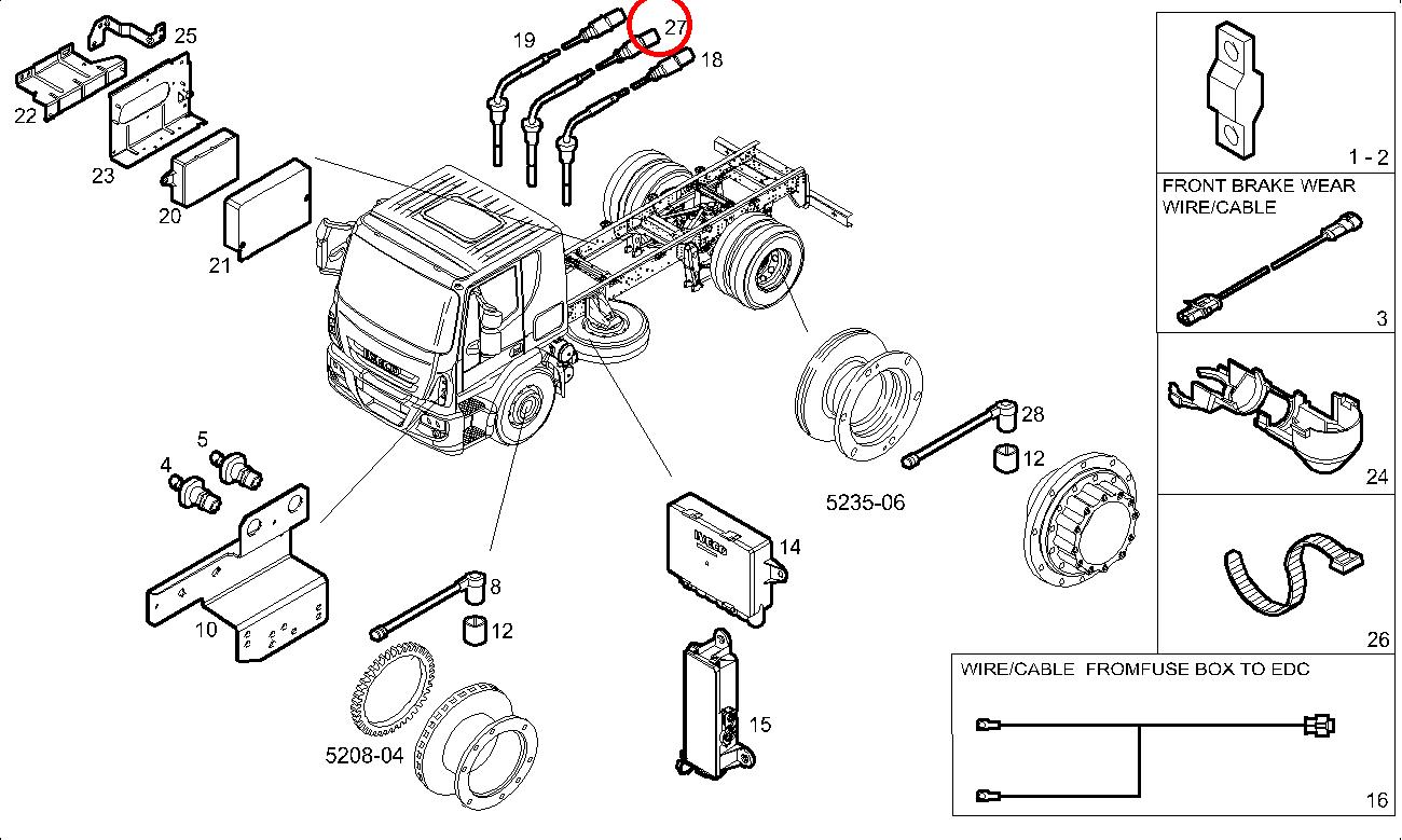 Original Iveco 5801732665 Sensor Abgastemperatur EuroCargo EURO 6 Original Iveco 5801732665 Sensor Abgastemperatur EuroCargo EURO 6