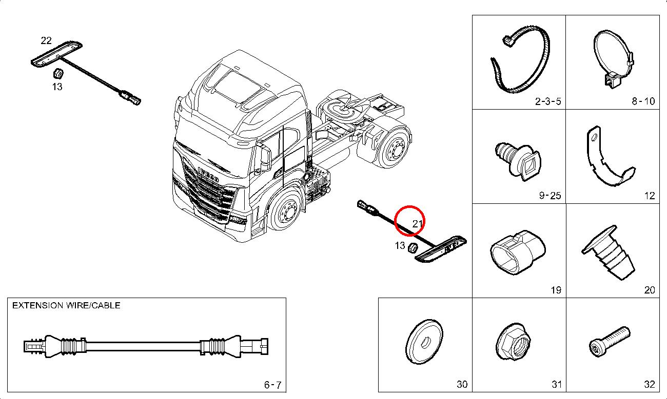 Original Iveco 5802391161 Seitenmarkierungsleuchte Kabine links S-WAY Original Iveco 5802391161 Seitenmarkierungsleuchte Kabine links S-WAY