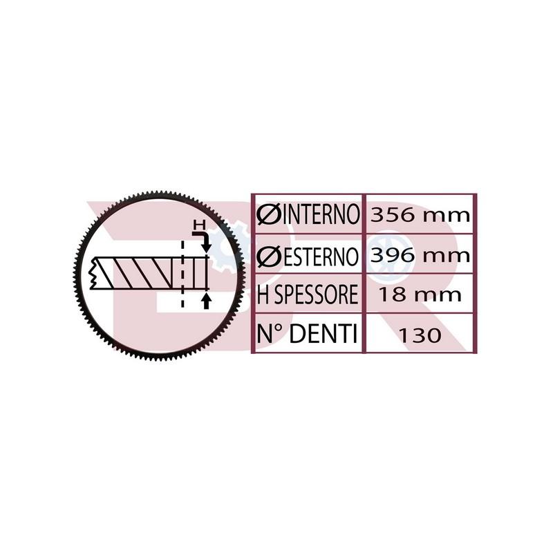 Botto Ricambi BRM2411 Zahnkranz, Flywheel Iveco 4862411