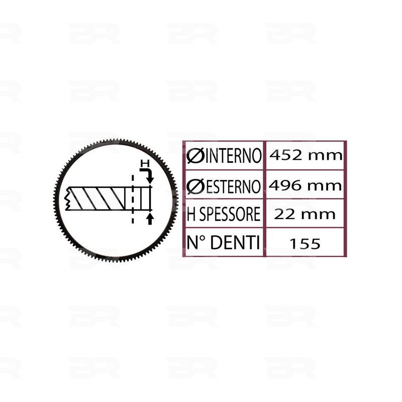 Botto Ricambi BRM3386 Zahnkranz, Schwungrad Iveco 99433386 Botto Ricambi BRM3386 Zahnkranz, Schwungrad Iveco 99433386