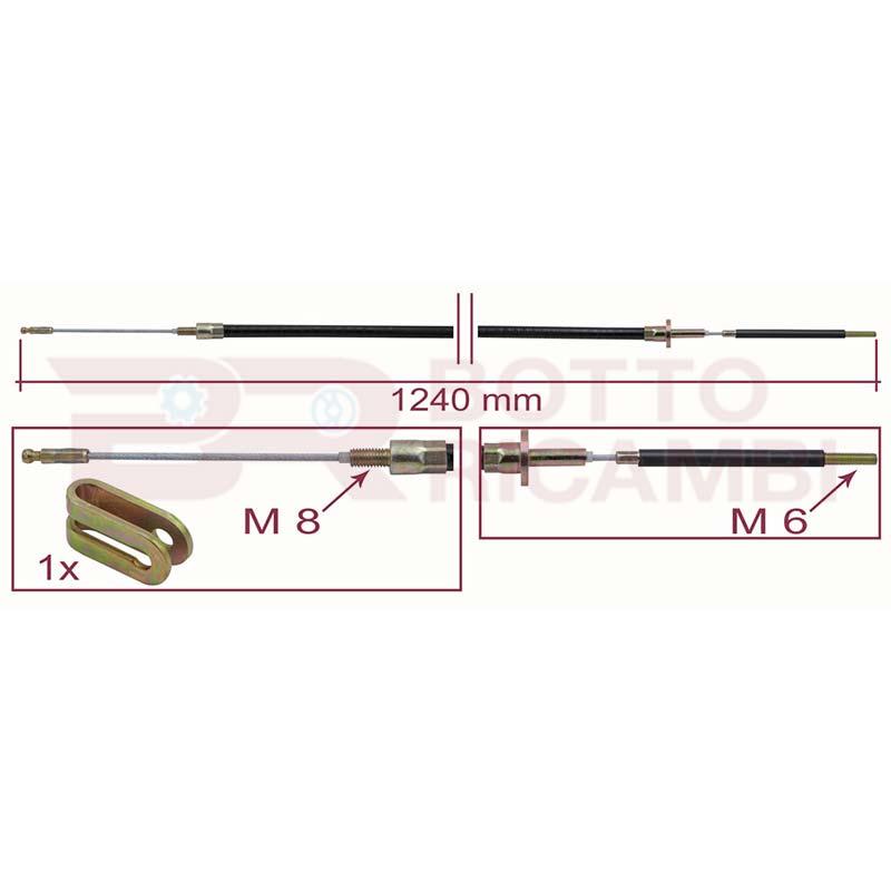 Botto Ricambi BRF0871 Kupplungsseil Iveco 93820871 Daily I-II 1985-1996 Botto Ricambi BRF0871 Kupplungsseil Iveco 93820871 Daily I-II 1985-1996