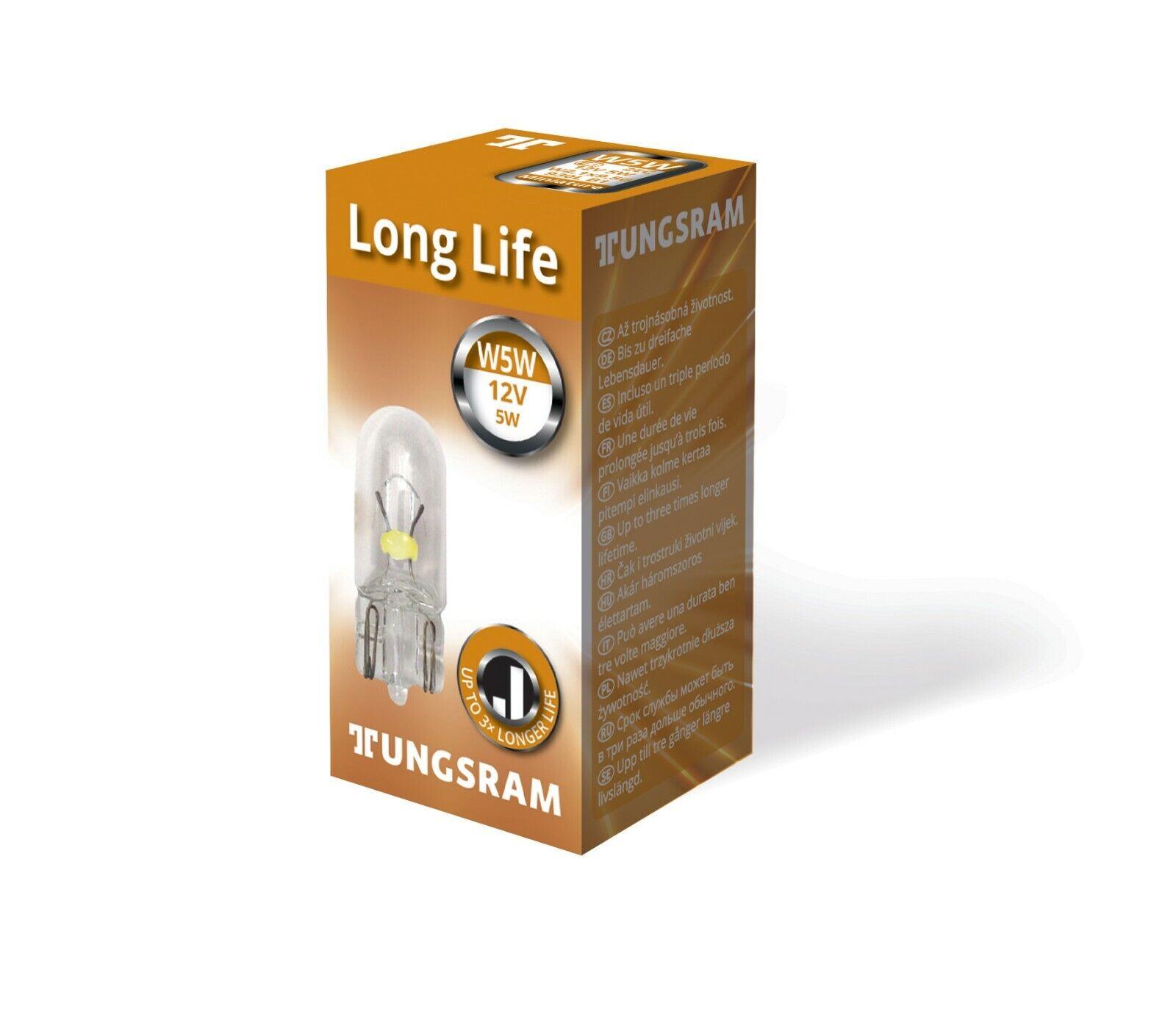 TUNGSRAM W5W 12V 5W W2,1x9,5d Long Life 1St. Lampe TUNGSRAM W5W 12V 5W W2,1x9,5d Long Life 1St. Lampe