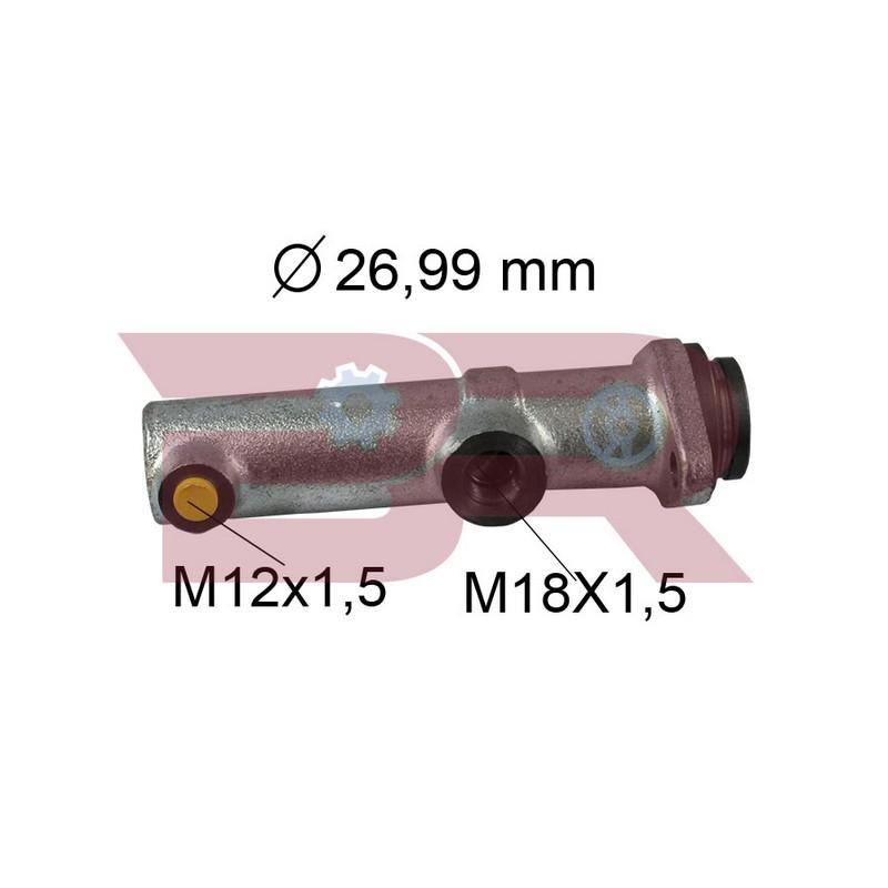 Botto Ricambi BRFR4132 Hauptbremszylinder Iveco 4804132 Botto Ricambi BRFR4132 Hauptbremszylinder Iveco 4804132