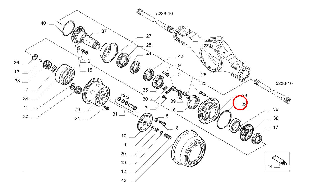Original Iveco 42118229 Dichtungsring Radnabe EuroTrakker Original Iveco 42118229 Dichtungsring Radnabe EuroTrakker
