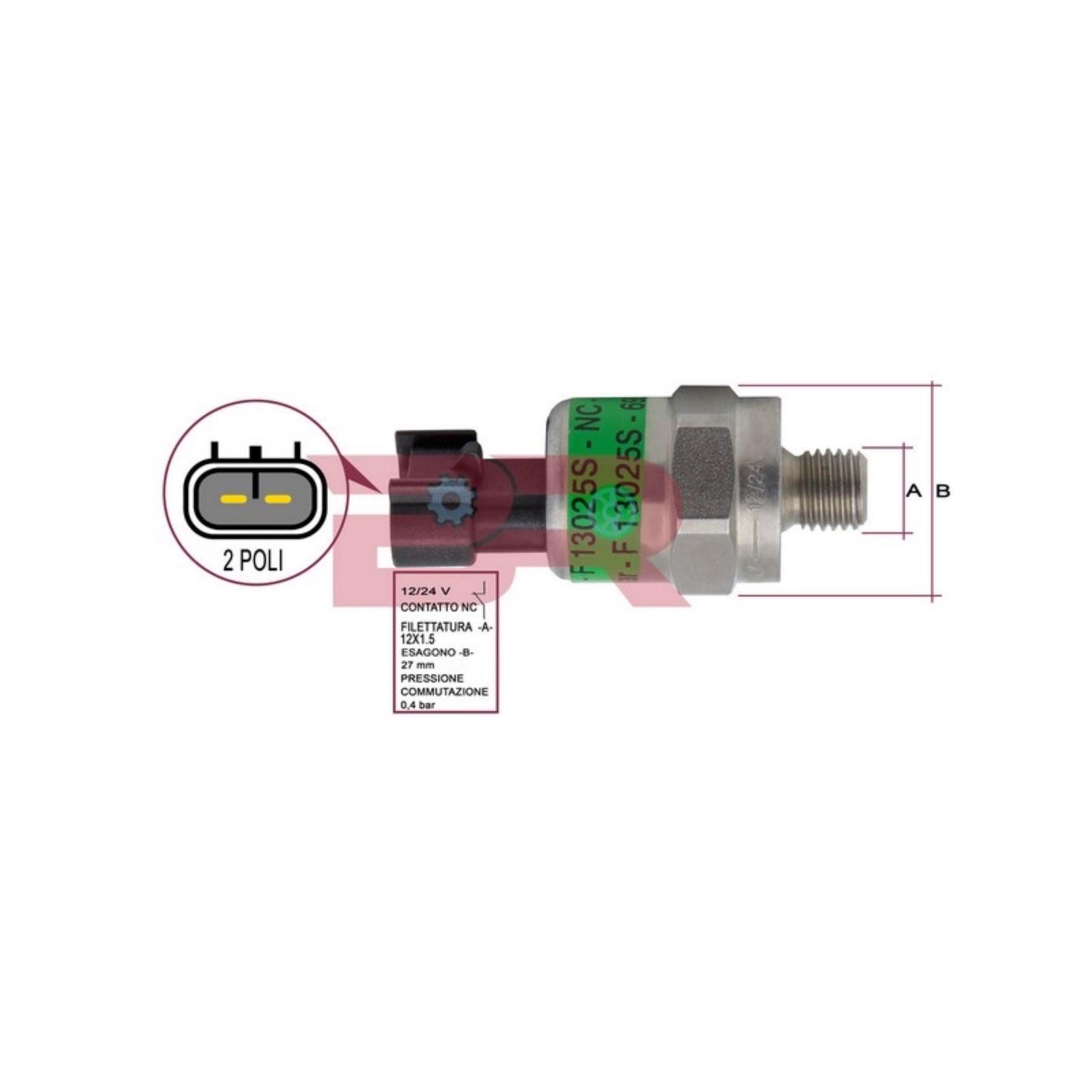 Botto Ricambi BREL2214 Sensor, Kühlmitteltemperatur Iveco 69502214 Daily