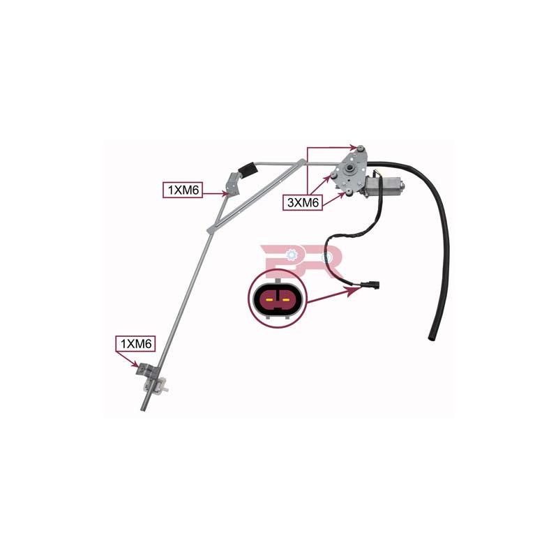 Botto Ricambi BRCA7195 Fensterheber Iveco 2997195