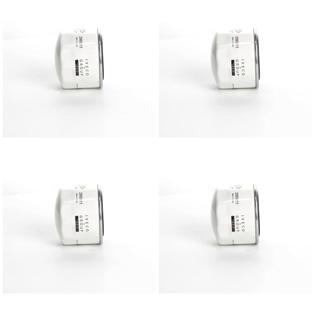 4x Original Iveco 2995811 Ölfilter, Motorölfilter DAILY, FIAT DUCATO 2.3