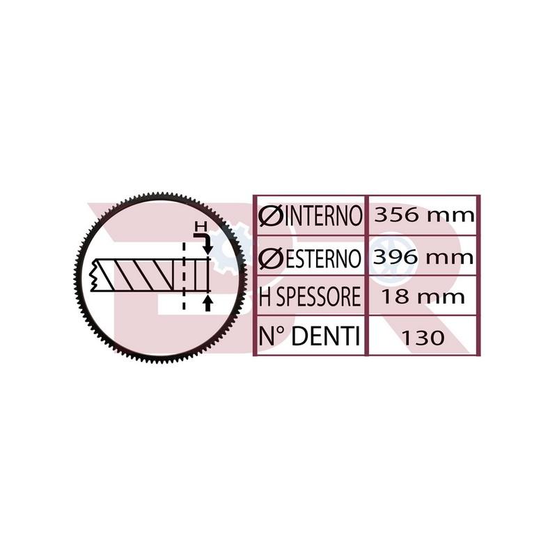 Botto Ricambi BRM9789 Zahnkranz, Flywheel Iveco 8819789